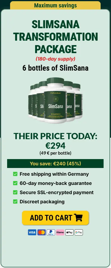 SlimSana 6 bottles pricing